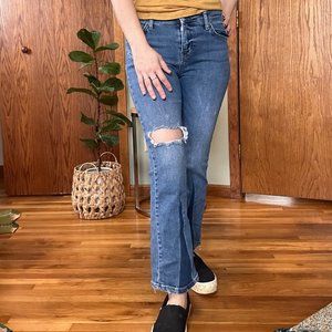 Free People Distressed Flare Jeans Small Size 26